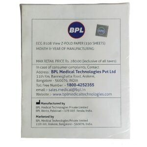 BPL Cardiart 8108 View ECG Z-Fold Paper | Pack of 150 sheets