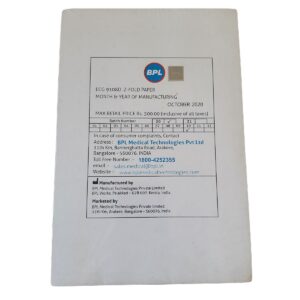 Original BPL Cardiart 9108D ECG Z-Fold Paper | 3 Packets | High Quality Tracing