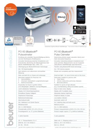 Beurer PO 60 BT | Pulse Oximeter