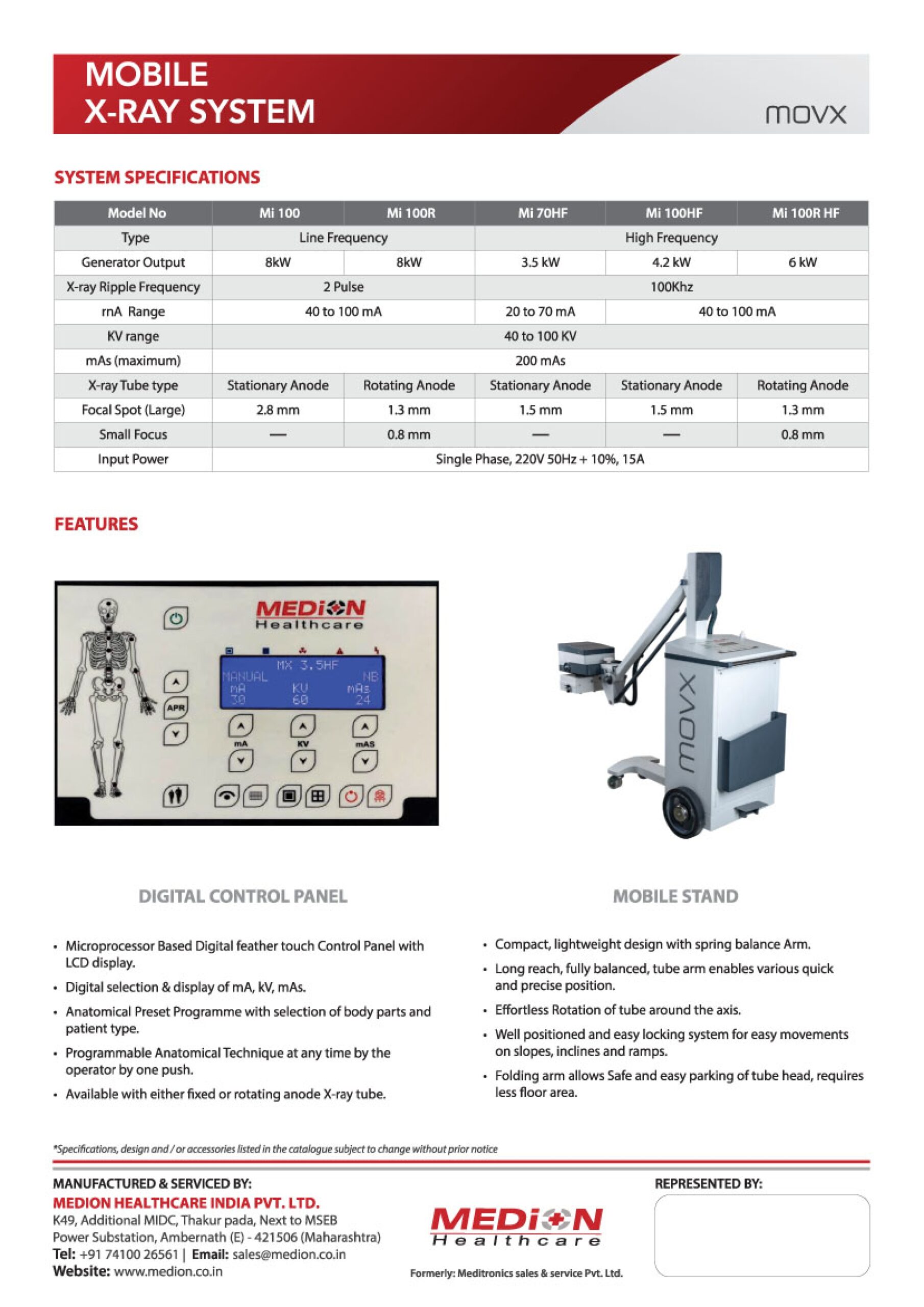 Movx - Medion MovX | Mobile X-ray System